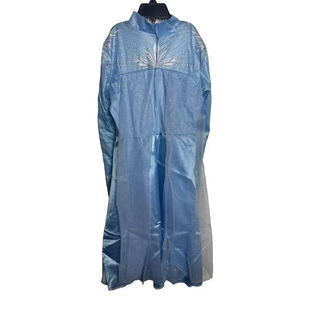Disney Store Girls Frozen 2 Princess Elsa Traveling Outfit Blue‎ Costume Medium - Picture 2 of 11